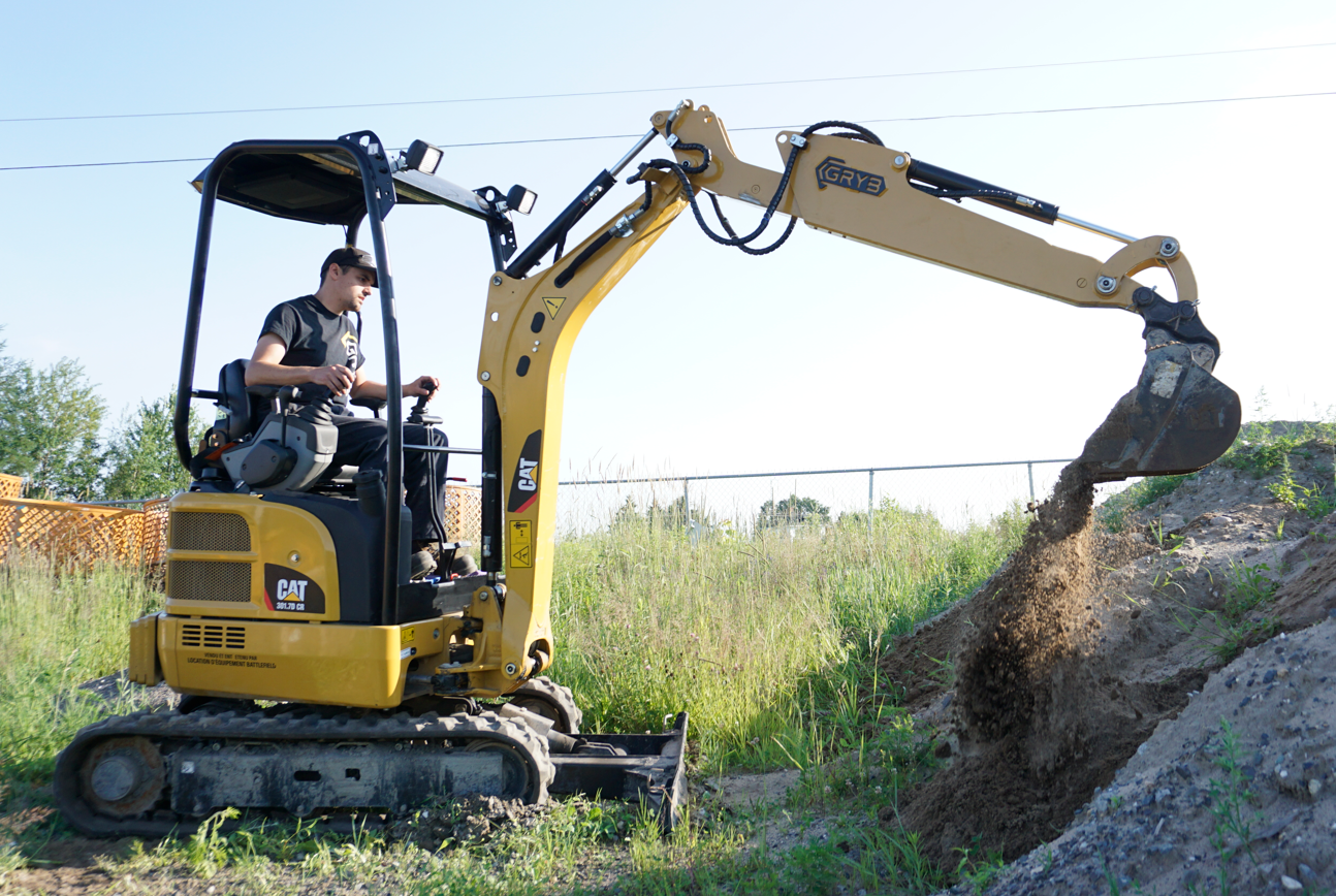 GRYB Telescopic Arm for Compact Excavator